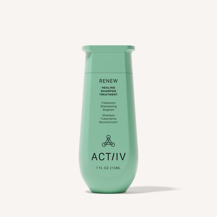 ACTIIV Renew Healing Shampoo Treatment formulated to cleanse, nourish, and support healthier-looking hair with plant-based ingredients.